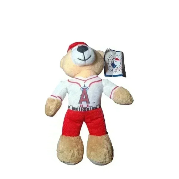 Good Stuff MLB Plush Boston LA Angels Teddy Bear Stuffed Animal 8" 2016 New - Picture 1 of 7